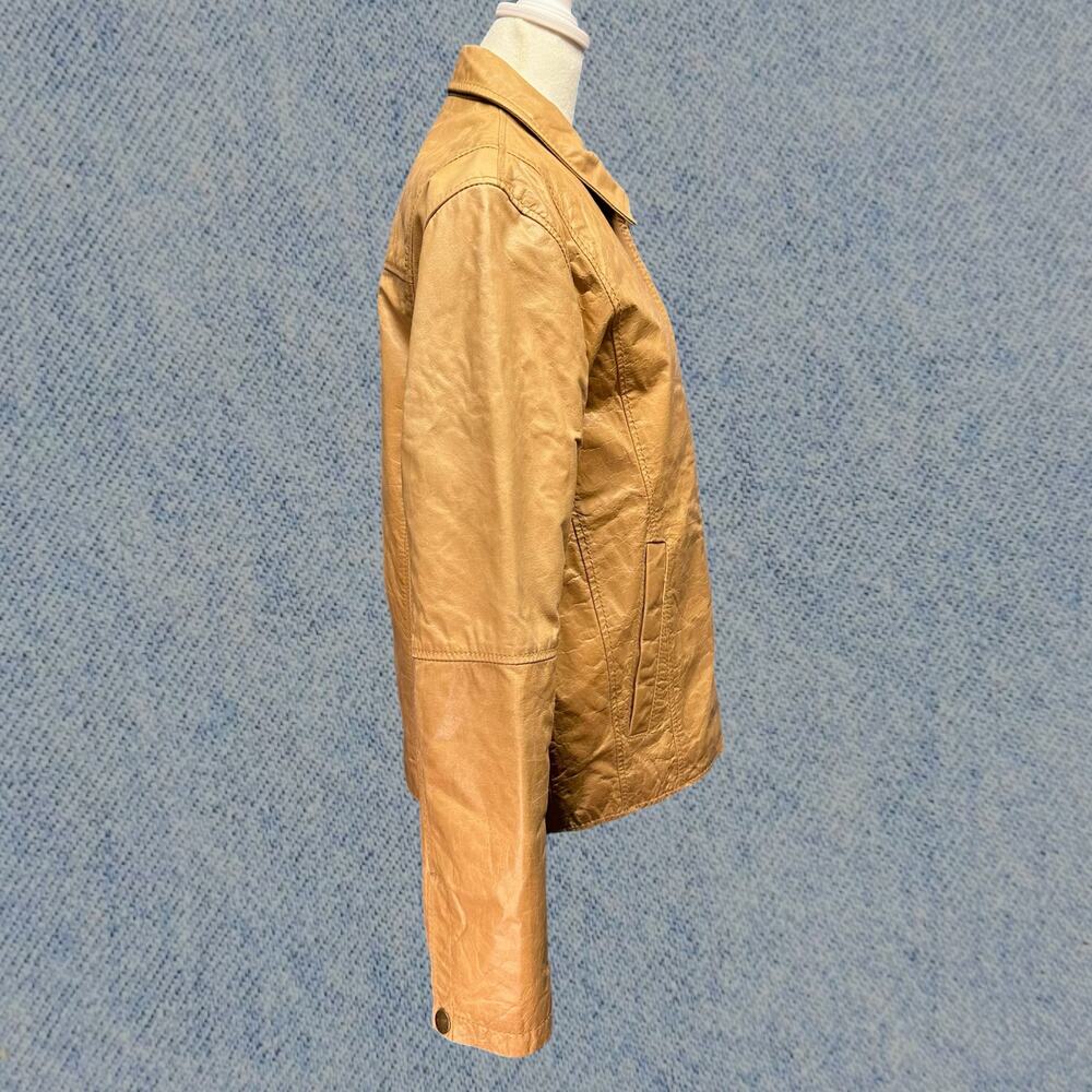 Vintage Wilsons Leather Women’s Tan Genuine Leather Jacket - Size Small - Picture 3 of 6